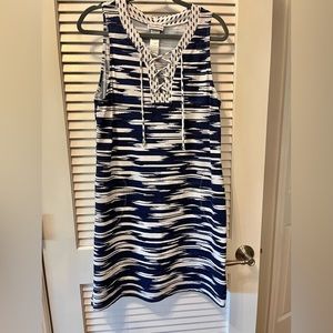 Tommy Bahama multi-color lace-up dress / coverup, medium, worn twice, like new
